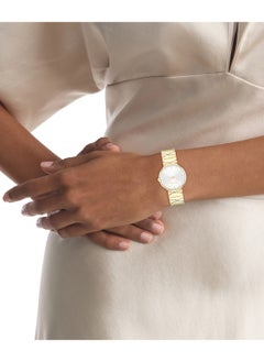CALVIN KLEIN CALVIN KLEIN ROUND ANALOG WOMEN'S SILVER WHITE CASE WATCH - 25100043  - Image 4