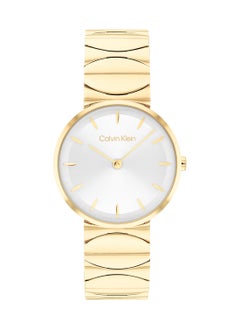 CALVIN KLEIN CALVIN KLEIN ROUND ANALOG WOMEN'S SILVER WHITE CASE WATCH - 25100043  - Image 2