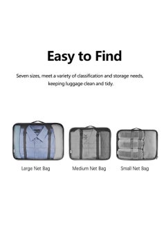 Arabest Packing Cubes for Suitcase, 8 Set Packing Cubes, Luggage Travel packing Organizers Storage Bags Multifunctional Clothing Sorting Packages for Travel Accessories  - Image 5
