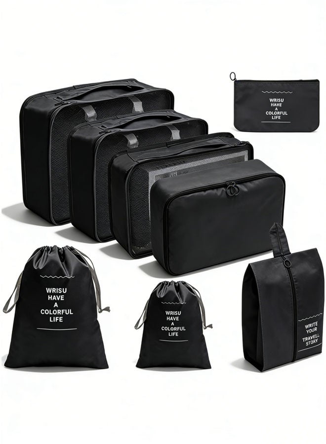 Arabest Packing Cubes for Suitcase, 8 Set Packing Cubes, Luggage Travel packing Organizers Storage Bags Multifunctional Clothing Sorting Packages for Travel Accessories - Image 1