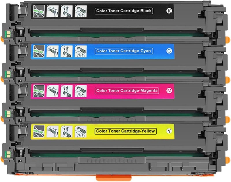 067 Compatible Toner Cartridge (Set) Replacement For Canon Color Imageclass Lbp632Cdw, Lbp633Cdw, Mf652Cw, Mf653Cdw, Mf654Cdw, Mf656Cdw (Black, Cyan, Magenta, Yellow)
