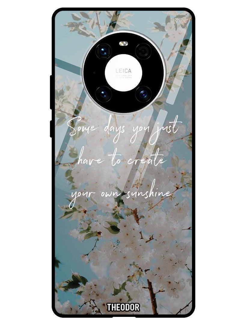 Theodor Protective Tempered Glass Case Cover HUAWEI MATE 40 PRO 5G  Create your sunshine - Image 1