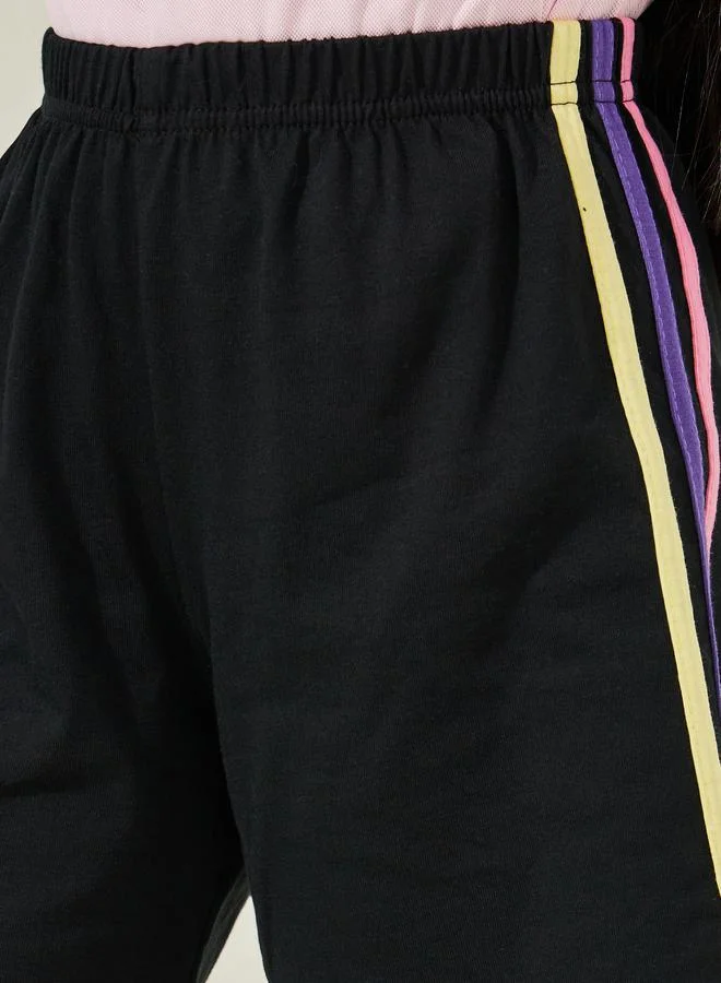 ستايلي Multi Side Taped Casual Shorts