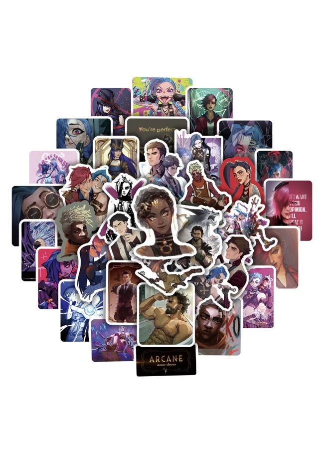 مجموعة ملصقات رسومات الشعار المبتكرة ليج أوف ليجيندز 50 قطعة - Image 2