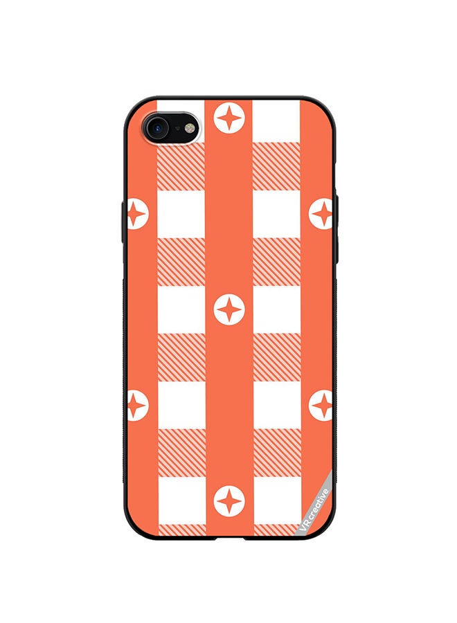 VR CREATIVE Protective Case Cover For Apple iPhone SE (2022) Gingham Red Design Multicolour - Image 1
