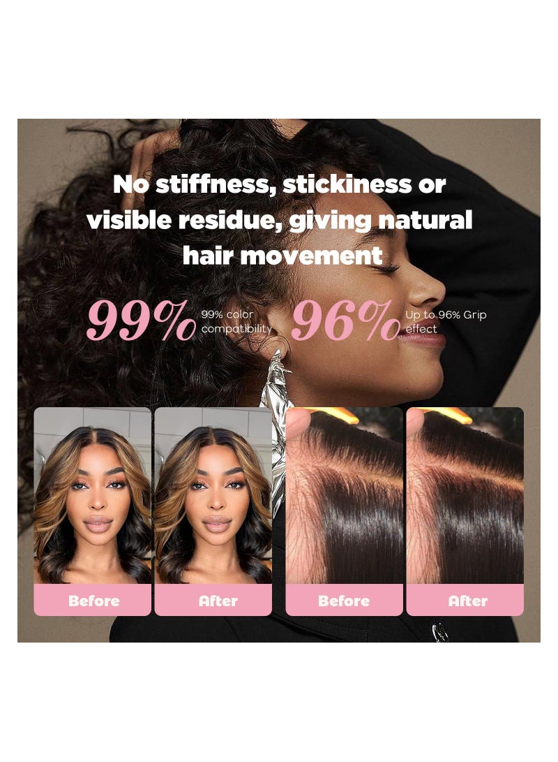 KASTWAVE Lace Tint Melting Hair Root Mousse Foam, Quick-Drying Lace Melting Foam Spray, Seamless Skin Tone Match, Natural Finish No Residue, for Wigs Melt Lace Wigs Melting, 150ML in Dark Brown - Image 2