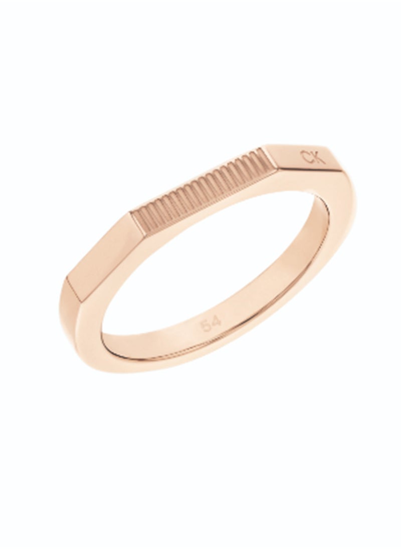 CALVIN KLEIN - CALVIN KLEIN JEWELRY FACETED BAR FAMILY WOMENS RING - 35000189B - Image 1