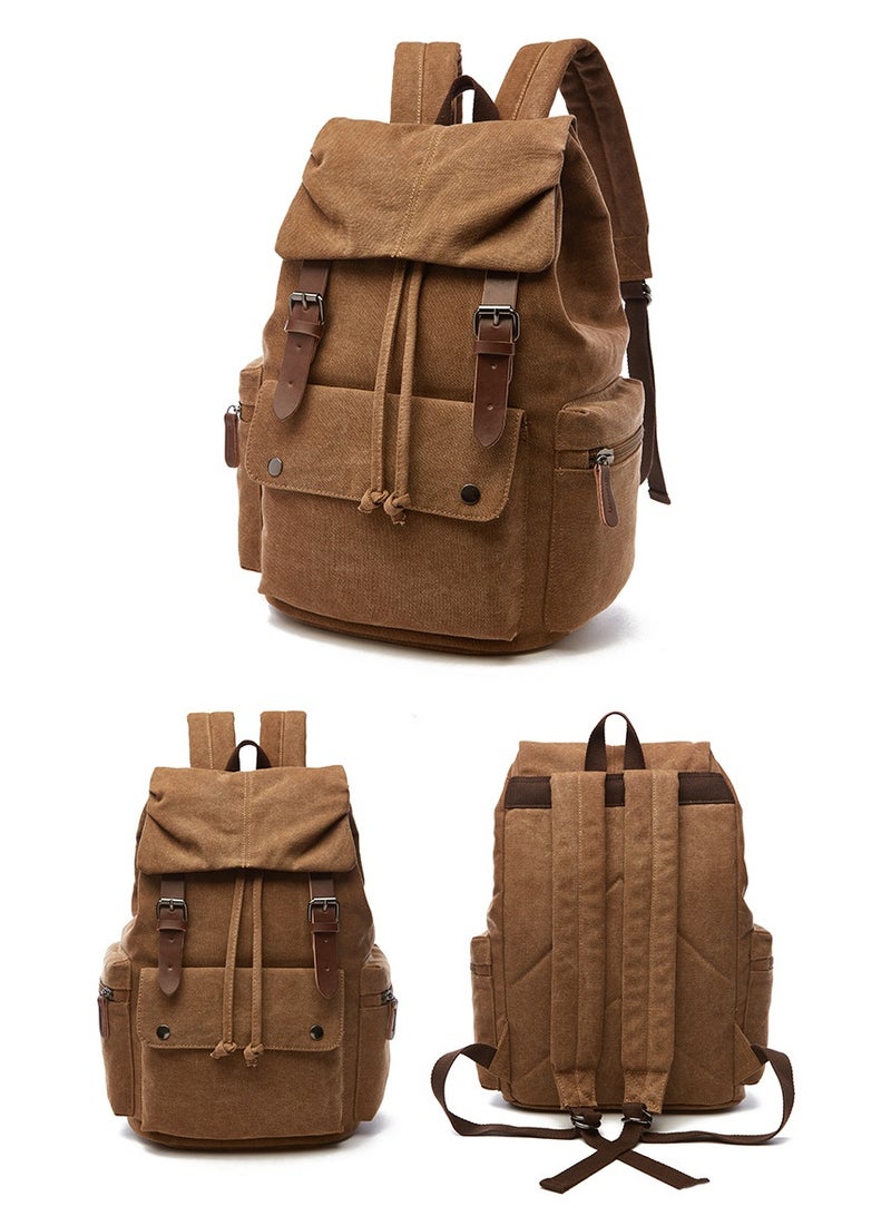 Wear-resistant canvas bag, large-capacity multifunctional backpack - Image 2