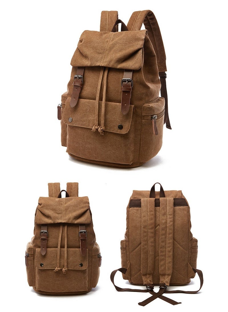 Wear-resistant canvas bag, large-capacity multifunctional backpack - Image 3