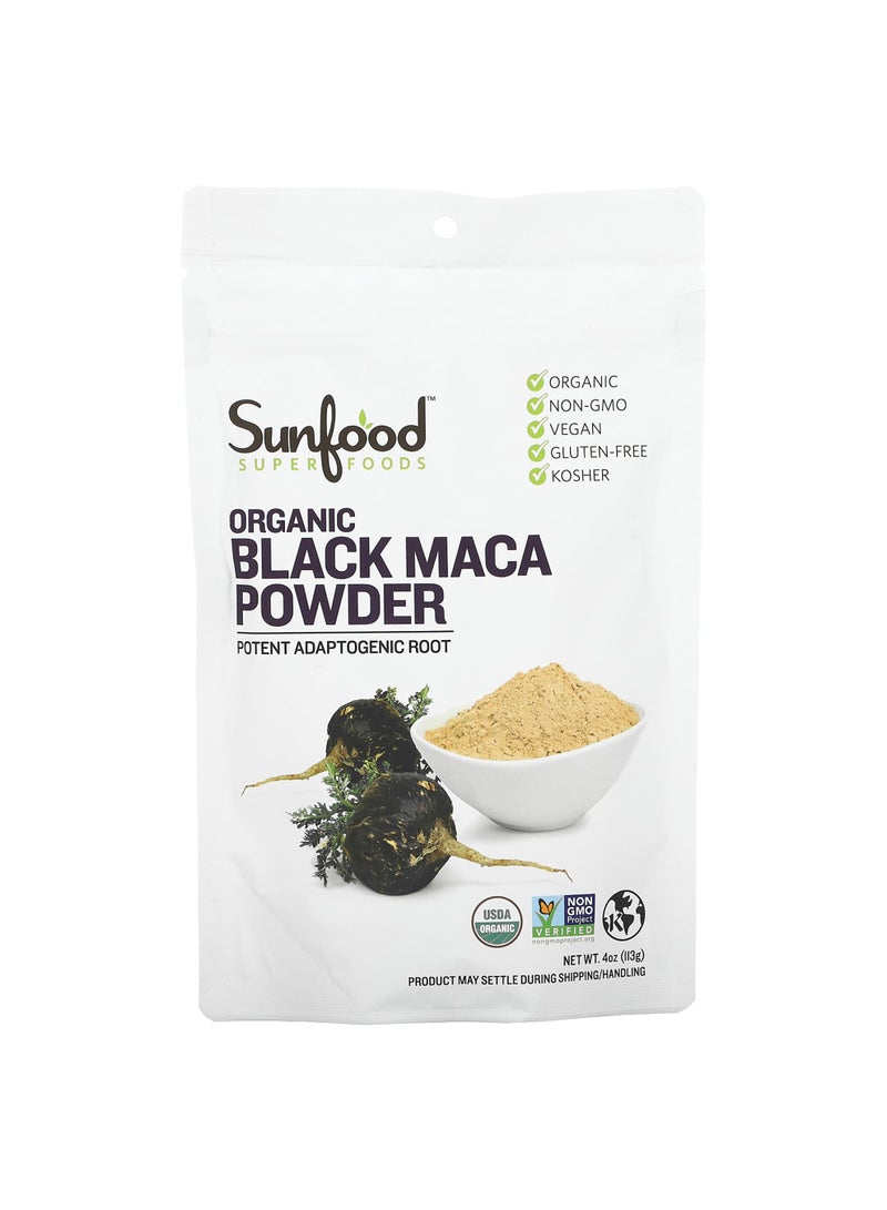 Superfoods, Organic Black Maca Powder, 4 oz (113 g)