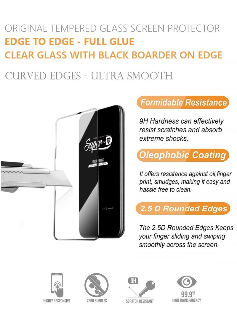 2 Pieces Tempered Glass Screen Protector 5D Designed For Xiaomi Poco F4 Full Glue Edge to Edge Full Screen Coverage And Bubble Free - Image 5