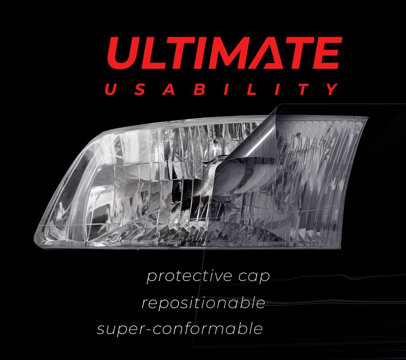 VViViD+ Ultimate Tints Super Light Smoke Headlight Taillight Tint Vinyl Wrap (12 Inch x 7ft) - Image 3