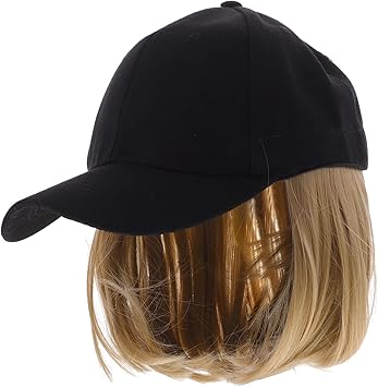 DOITOOL Canvas Hat Wig Adjustable Wig Caps for Women Hair Extension Hat Beanie Hat Wig Hats Spring and Summer Baseball Cap Miss High Temperature Wire - Image 1