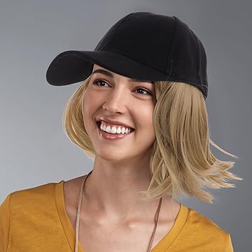 DOITOOL Canvas Hat Wig Adjustable Wig Caps for Women Hair Extension Hat Beanie Hat Wig Hats Spring and Summer Baseball Cap Miss High Temperature Wire - Image 4