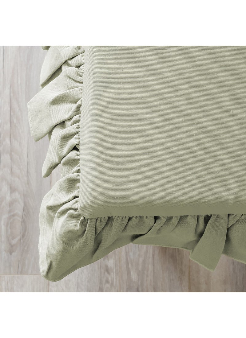 Ritmo Home Liquid & Stain Repellent Frilly Scandinavian Chair Cushion  - Image 2