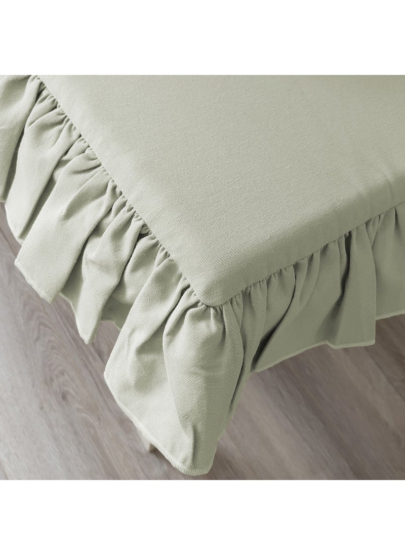 Ritmo Home Liquid & Stain Repellent Frilly Scandinavian Chair Cushion  - Image 4