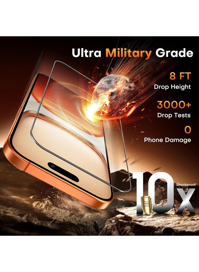 فوميمو واقٍ شاشة لهاتف آيفون 17 برو من قطعتين، سهل التركيب بتغطية كاملة بدون فقاعات، مقاوم للكسر بدرجة صلابة 9، مناسب للحافظة - Image 5