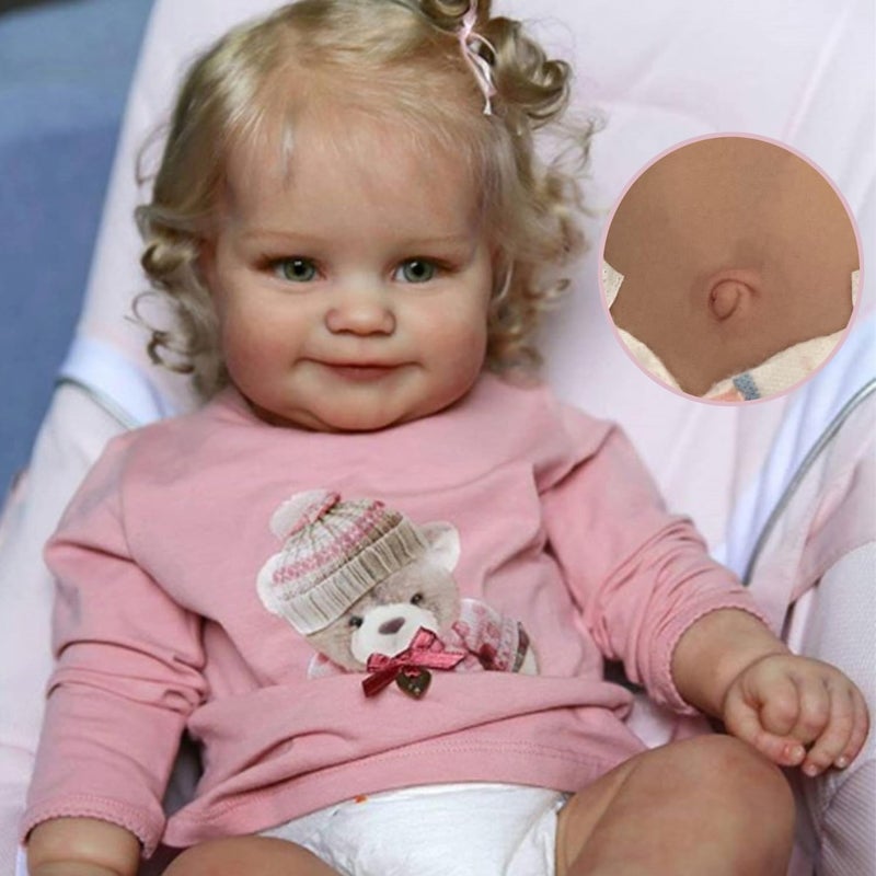 Zero Pam Realistic Reborn Baby Dolls Maddie Girl 20 Inch Real Life Baby Dolls Silicone Full BodyLifelike Newborn Baby Dolls That Look Real Toddler Anatomically Correct Dolls for Kids - Image 3