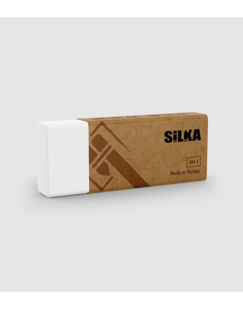 Silka Turkish-made antibacterial craft eraser, 24 pieces  - Image 4