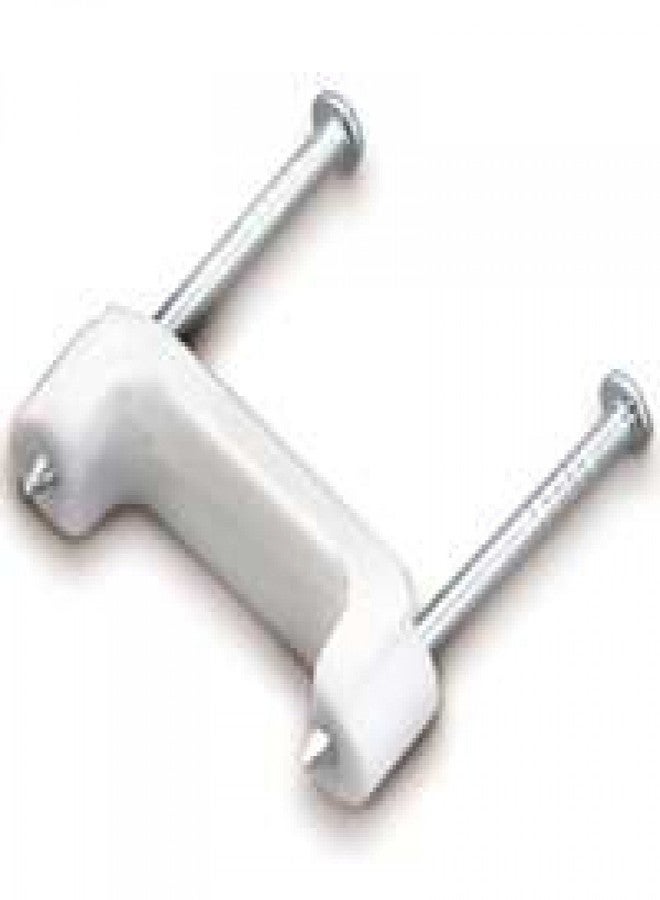 Gardner Bender PS-150 Plastic Staple, ½ Inch., 14/2, 12/2, 10/2 (NM) Cable, Quick/Easy Installation, for Romex, UF, (NM) & More, 100 Pk., White