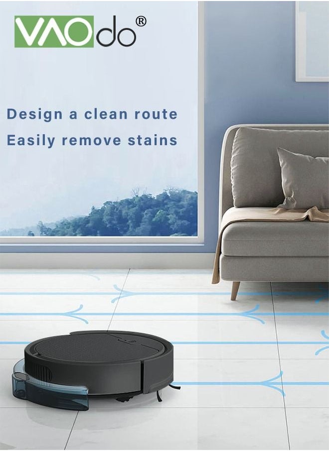 VAOdo - Robot Vacuum Sweeping Robot With Lidar Navigation Mop Broom 2-in-1 Vacuum Cleaner 3000pa Strong Suction Carpet Intelligent Surveying and Mapping APP Remote Control - Image 1