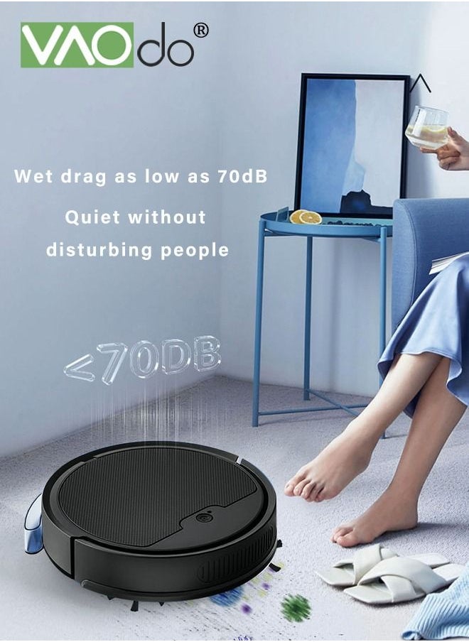 VAOdo - Robot Vacuum Sweeping Robot With Lidar Navigation Mop Broom 2-in-1 Vacuum Cleaner 3000pa Strong Suction Carpet Intelligent Surveying and Mapping APP Remote Control - Image 1