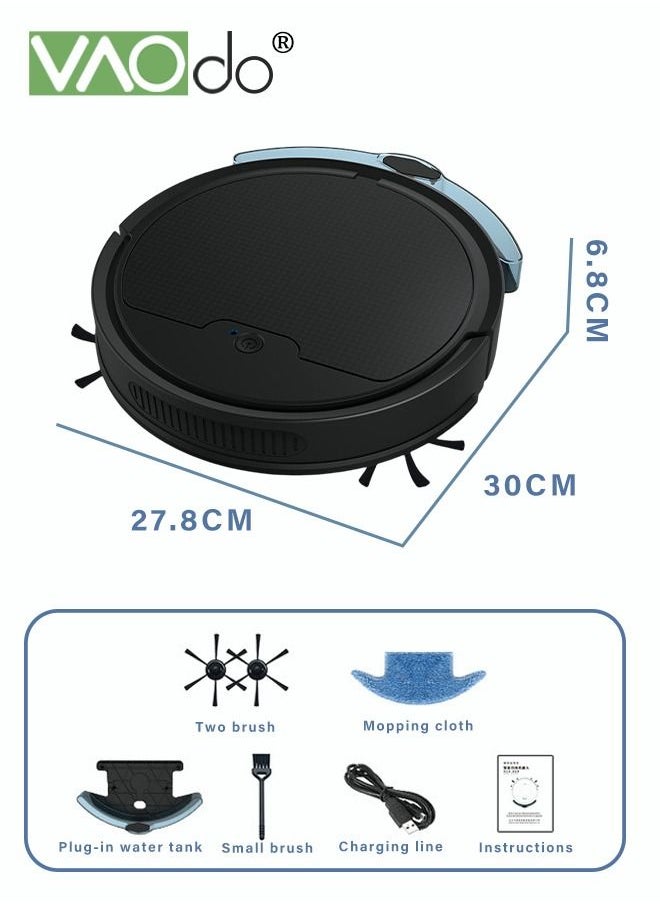 VAOdo - Robot Vacuum Sweeping Robot With Lidar Navigation Mop Broom 2-in-1 Vacuum Cleaner 3000pa Strong Suction Carpet Intelligent Surveying and Mapping APP Remote Control - Image 1