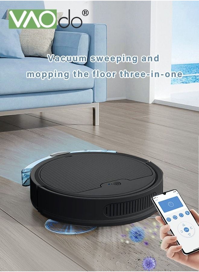 VAOdo - Robot Vacuum Sweeping Robot With Lidar Navigation Mop Broom 2-in-1 Vacuum Cleaner 3000pa Strong Suction Carpet Intelligent Surveying and Mapping APP Remote Control - Image 1