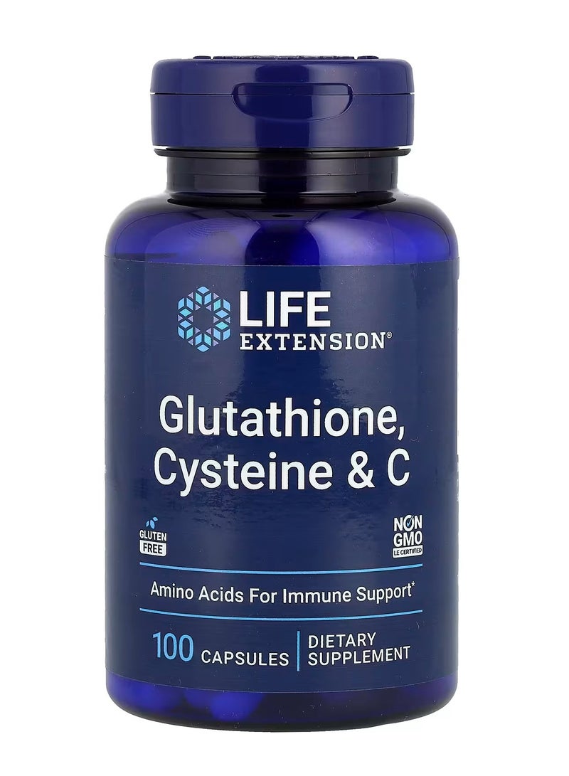 Life Extension Glutathione, Cysteine & C, 100 Capsules