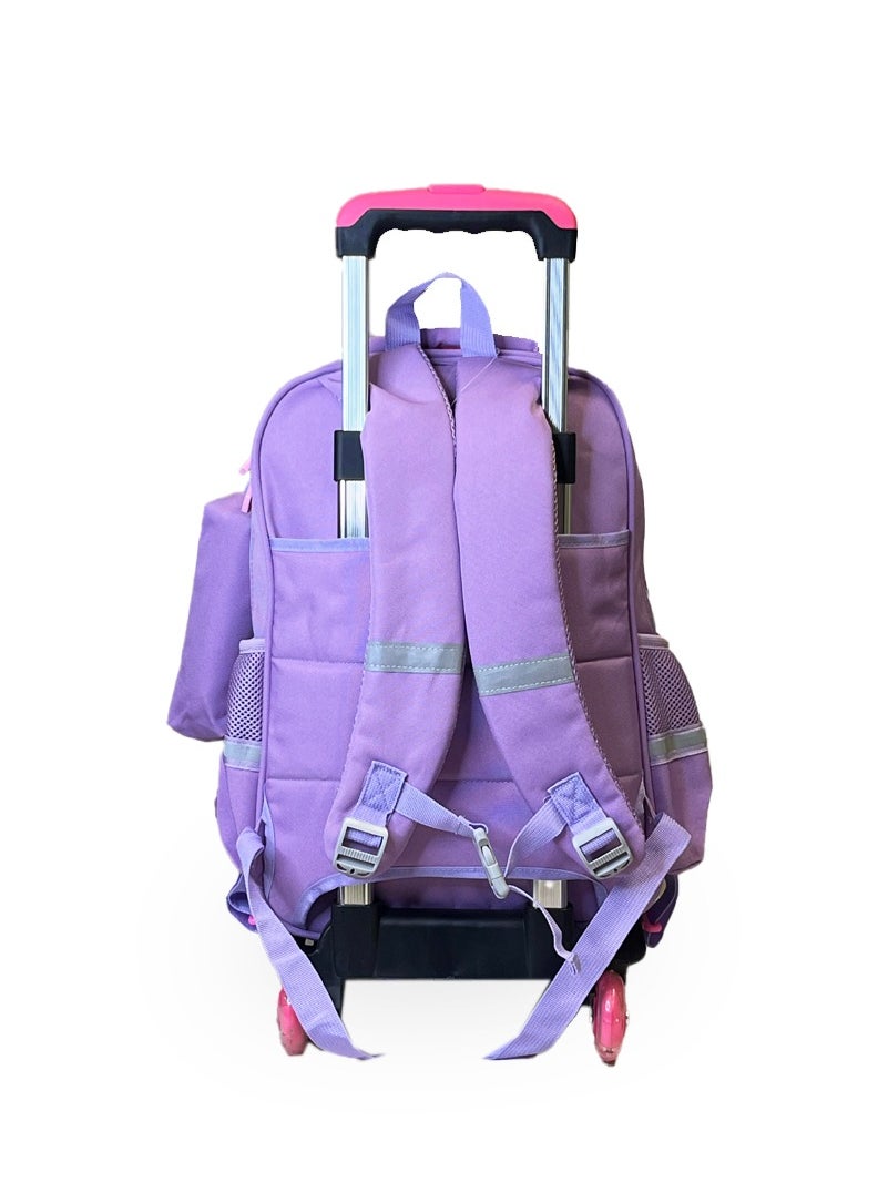 nuzki - NUZKI Trolley School Bag 2 in 1 Wheeled Backpack, Removable Trolley, Easy Transition from Backpack to Rolling Luggage - Ideal Kids Bookbag for School and Travel - Image 1