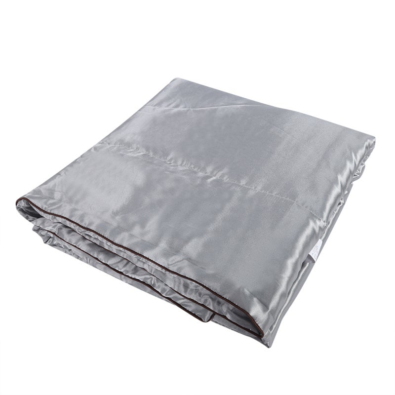 Washable Ice Silk Comforter 180*220cm 100% Ice Silk Material Lightweight Summer Air Conditioning Quilt - Breathable Microfiber Stuffed Ice Silk Blanket for Home Office Use - Image 1
