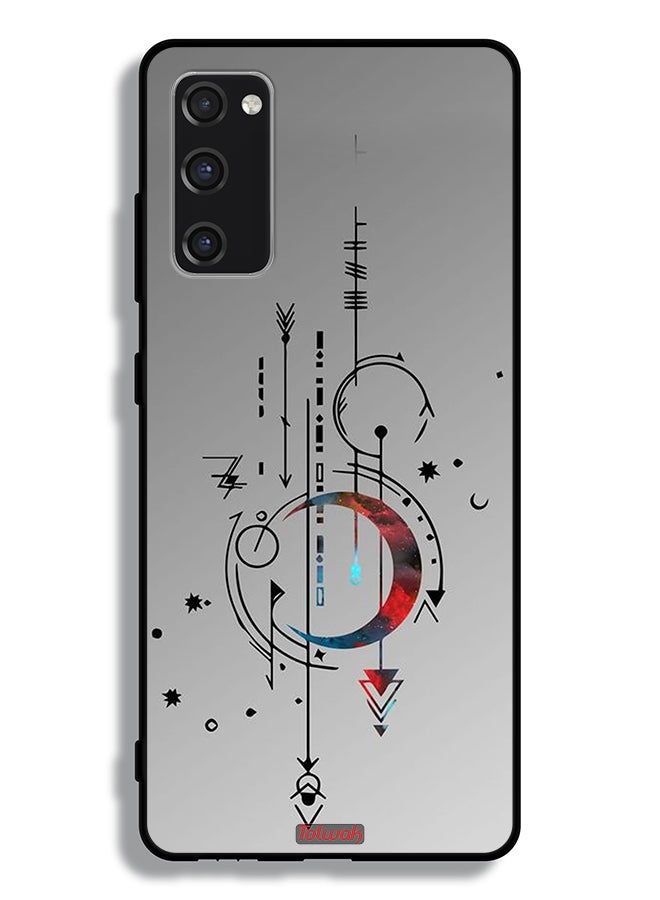 Tolwak Samsung Galaxy S20 FE 5G (2022) Protective Case Cover Moon And Arrows Art Pattern - Image 2