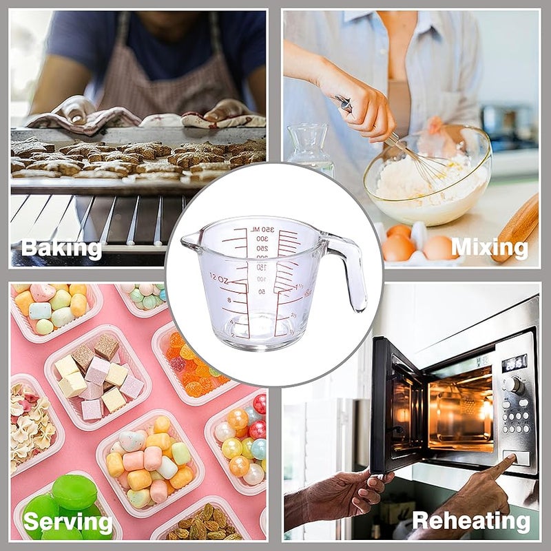 KCKHFA Glass Measuring Cup For Baking and Cooking, Dishwasher, Freezer, Microwave and Oven Safe, kitchen Essentials Tools - Image 4