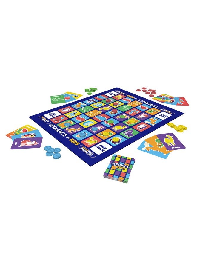 Jax SEQUENCE for Kids -- The 'No Reading Required' Strategy Game by Jax and Goliath, Multi Color, 11 inches (2-4 players) (Packaging May Vary) - Image 4