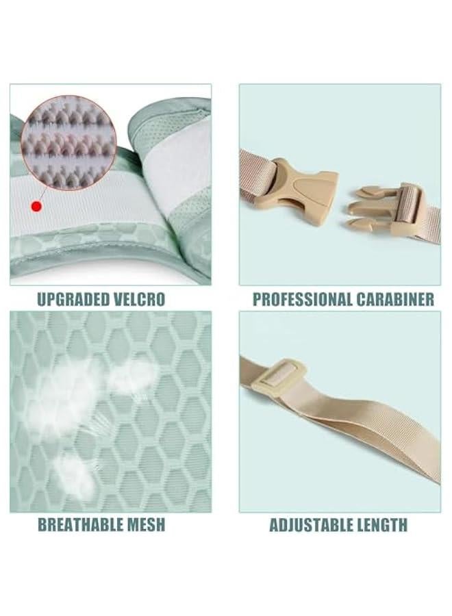 هوكور Handheld Baby Walking Harness, baby learning to walk safety belt, Adjustable Walker Safety Harness Assistant Belt for Toddler Infant Child 7-24 Month (Mint Green) - Image 2