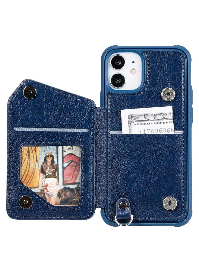 اس-توب جراب لهاتف iPhone 12 mini بسحاب مزدوج ومشبك واقٍ مقاوم للصدمات مع حامل وحامل للصور ووظيفة المحفظة - Image 4