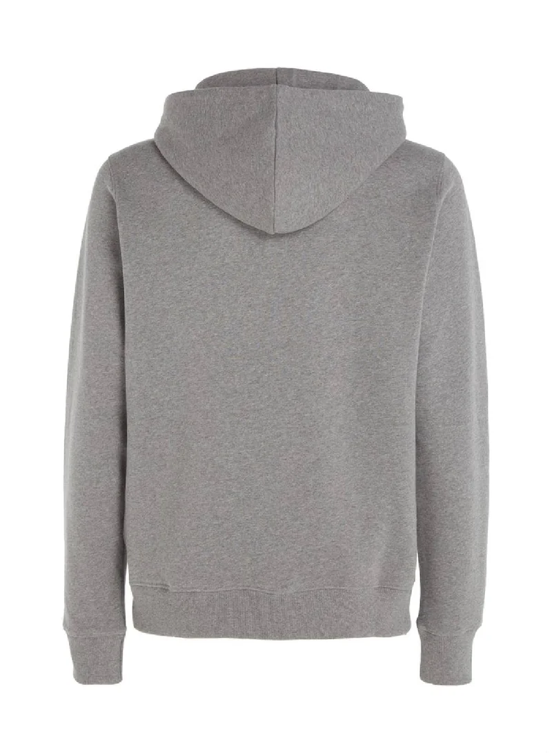 Calvin Klein Jeans Calvin Klein Jeans Men's Hoody - Long Sleeves - Sportswear - Cotton Sweatshirt, Grey