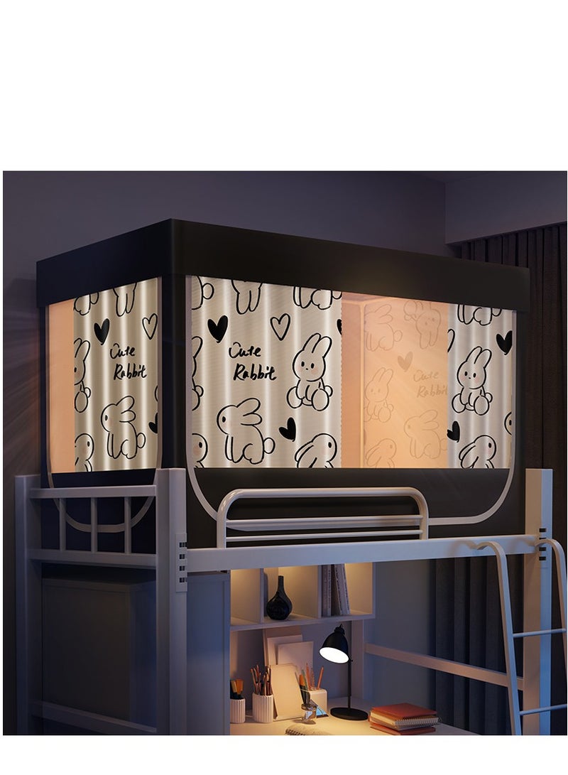 Y&D Bed Canopy Tents Curtain Blackout Curtain Single Bed Tent Curtain Student Shading Cloth Bed Canopy Mosquito Net Student Sleep Privacy Protection - Image 1