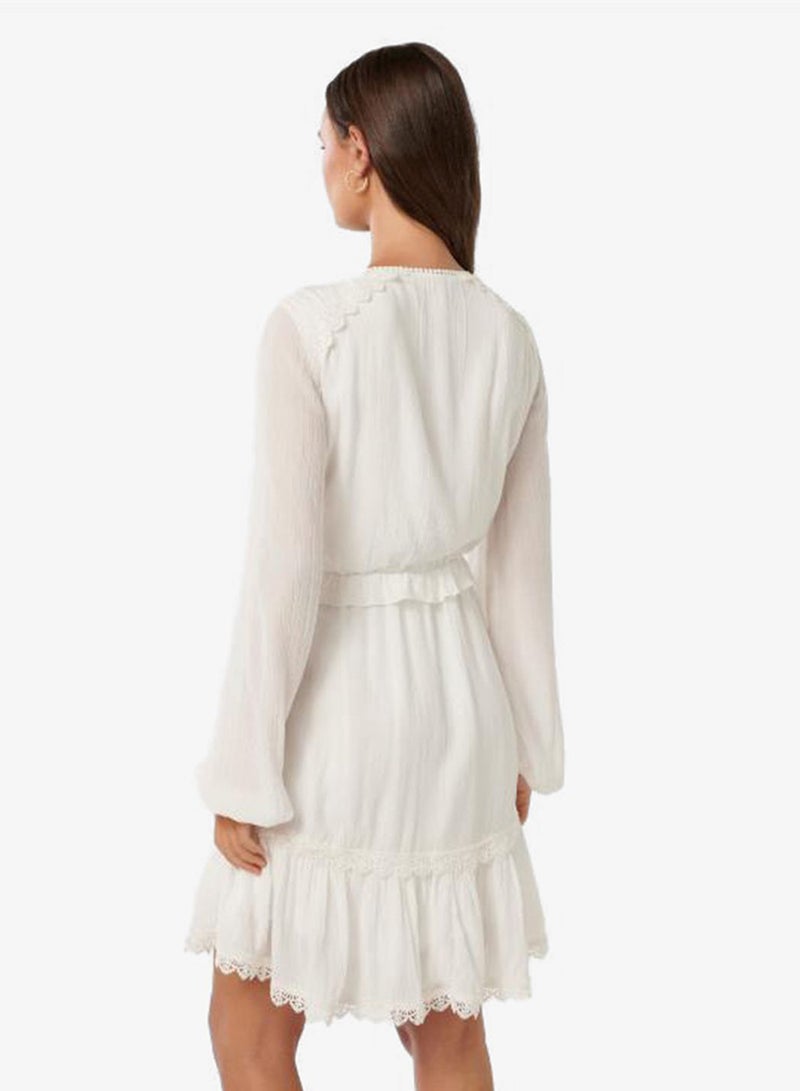 forever new Elsa Lace Detailed V Neck Mini Dress - Image 2