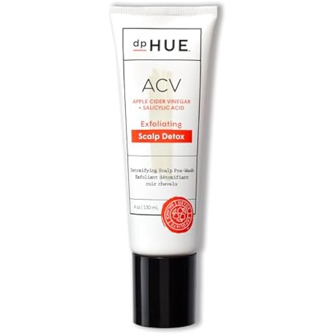 dpHUE ACV Exfoliating Scalp Detox - 4 oz - Helps Reduce Shedding & Promote Healthy Hair Growth - With Salicylic Acid & Niacinamide - No Added Fragrance - Vegan & Color Safe