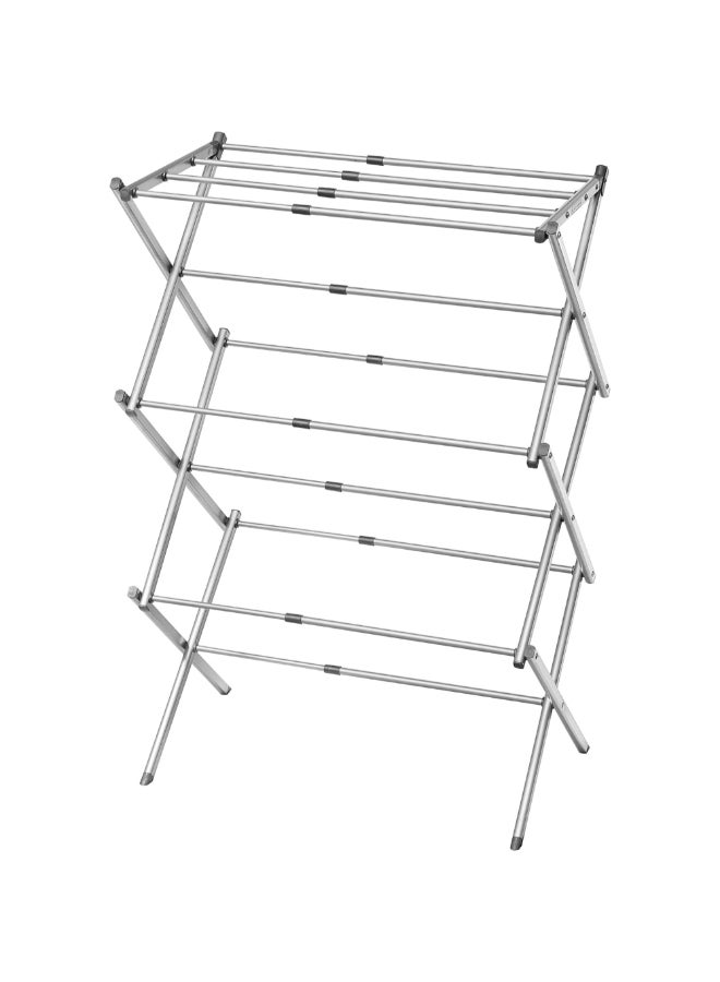 BLACK+DECKER Extendable Compact Clothes Drying Rack Cool Grey 100 x 76 x 38 cm 61069 - Image 4