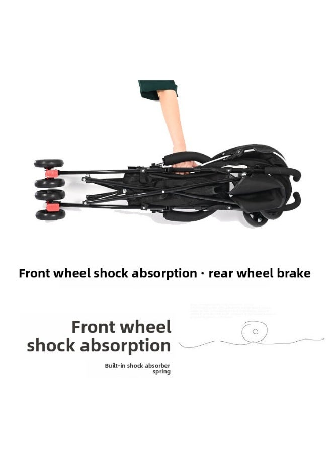 ORiTi Cartoon Baby Stroller, Super Lightweight And Foldable, Baby Umbrella Cart, Easy To Sit On, Four-Wheel Travel Stroller, Walking Tool For Children - Image 3