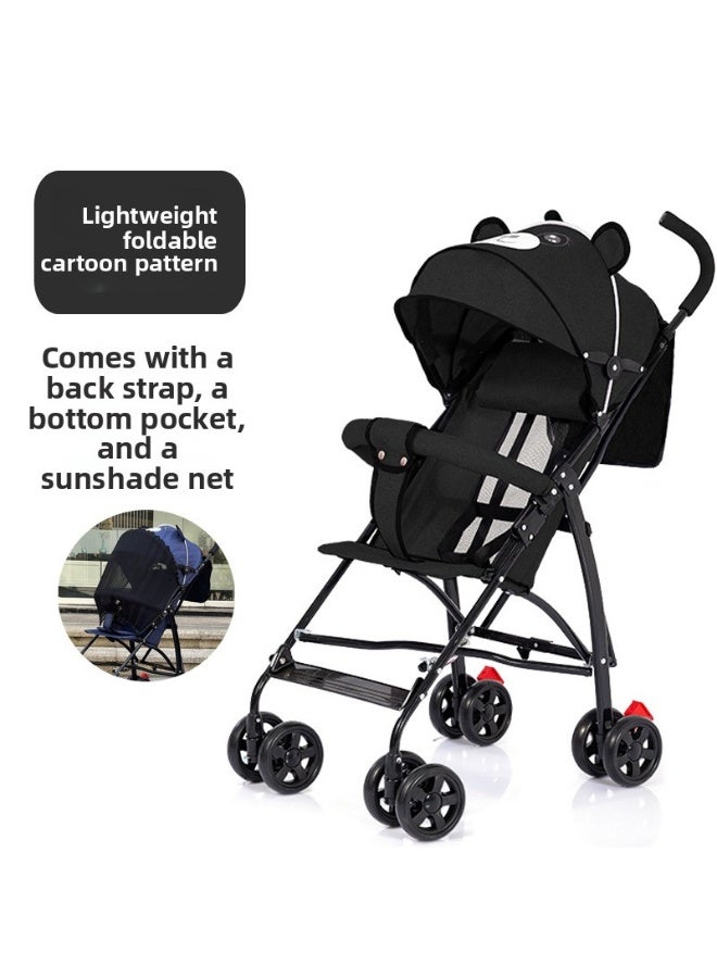ORiTi Cartoon Baby Stroller, Super Lightweight And Foldable, Baby Umbrella Cart, Easy To Sit On, Four-Wheel Travel Stroller, Walking Tool For Children - Image 1
