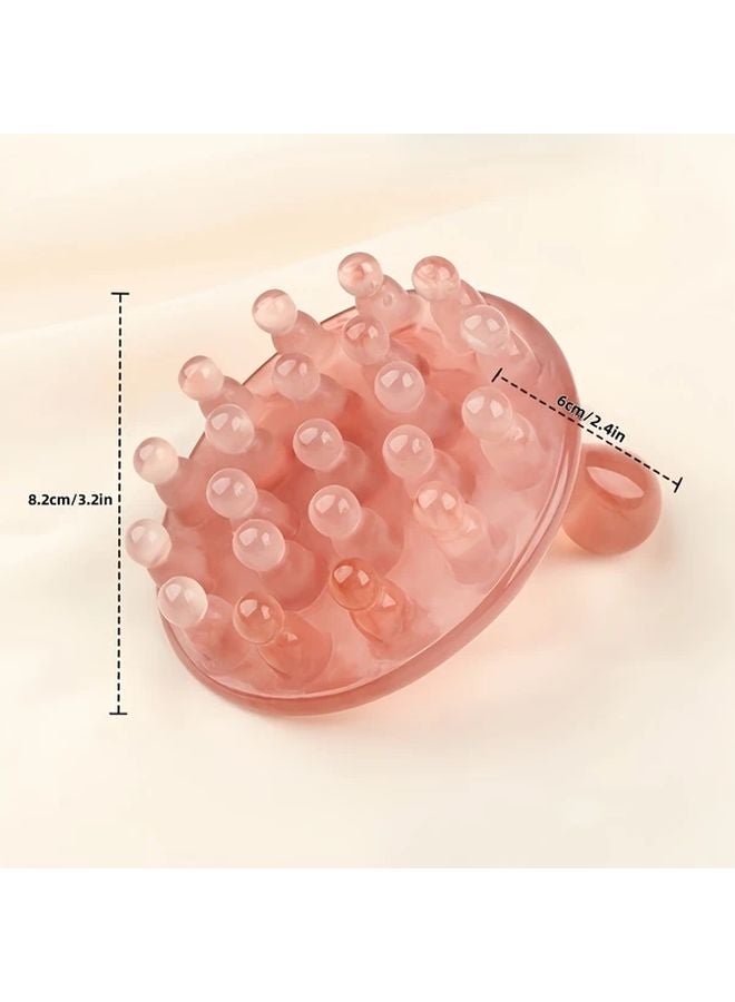 Amber Dotted Disc Massage Comb Meridian Brush For Body Relaxation Wellness - Image 4