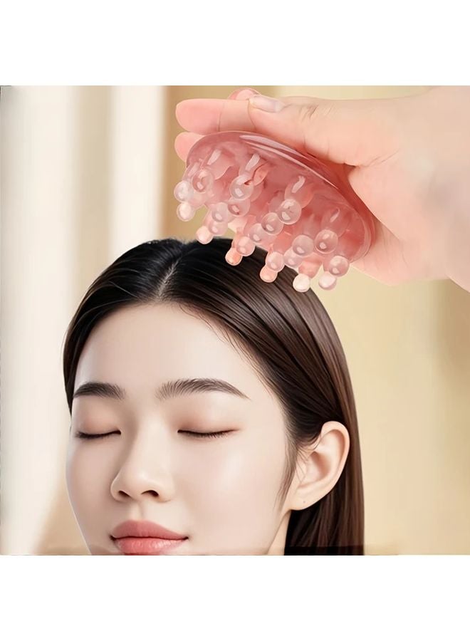 Amber Dotted Disc Massage Comb Meridian Brush For Body Relaxation Wellness - Image 2