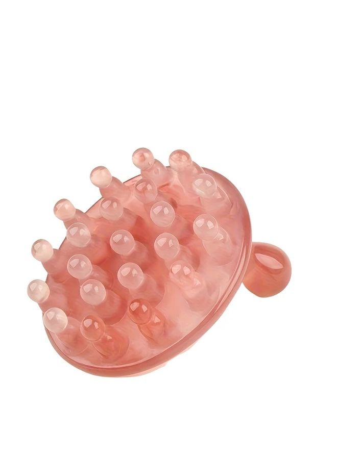 Amber Dotted Disc Massage Comb Meridian Brush For Body Relaxation Wellness - Image 1