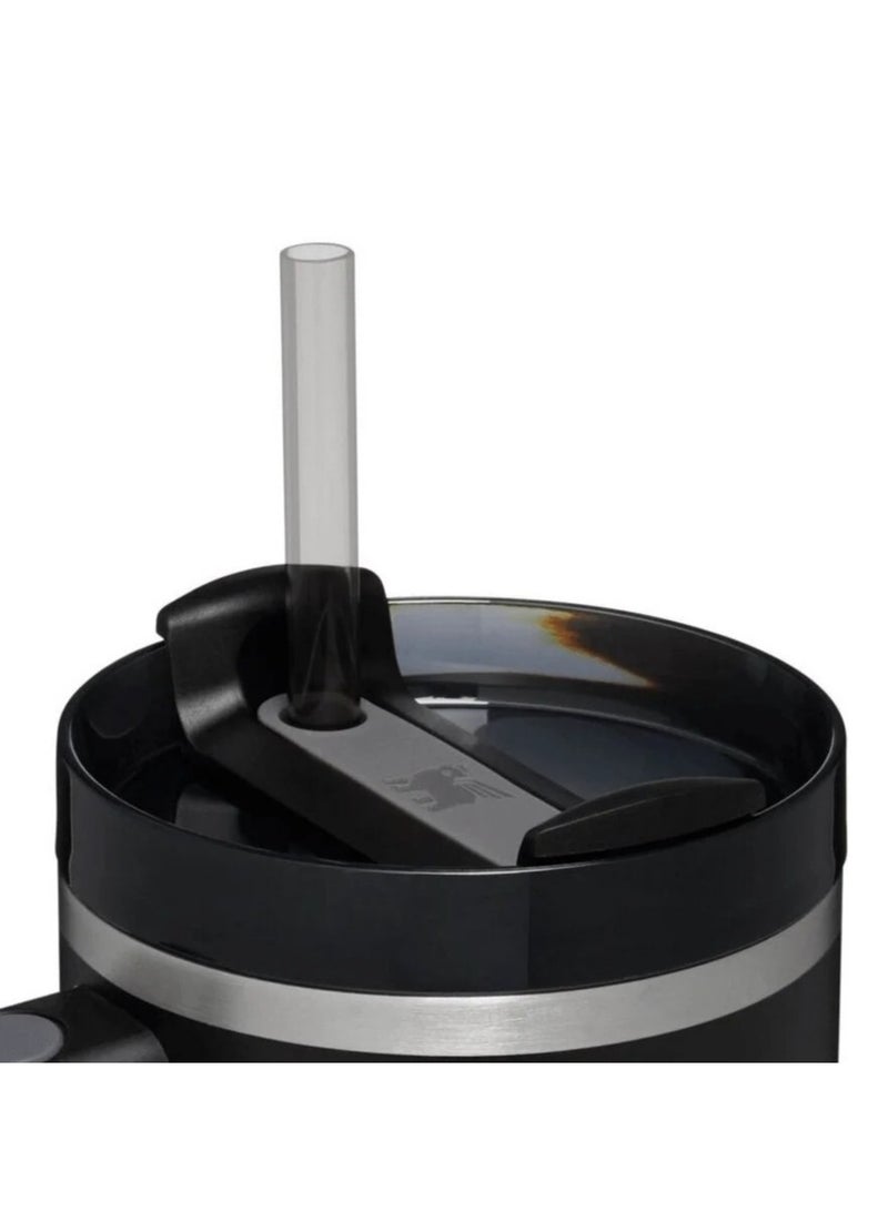 Stanley Quencher H2.0 FlowState Vacuum Insulated Tumbler – 40oz Black Stainless Steel Travel Mug with Leakproof Lid & Reusable Straw – Double-Walled Thermal Bottle – Keeps Drinks Hot for 7 Hours & Cold for 24 Hours – Durable, BPA-Free, Portable & Ideal for Coffee, Water, Smoothies, Iced Tea, and More - Image 3