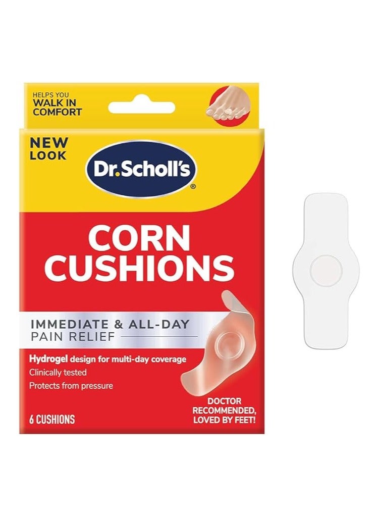 Dr. Scholl's DuraGel Corn Cushions, All-Day Pain Relief for Corns, 6 Count - Image 1