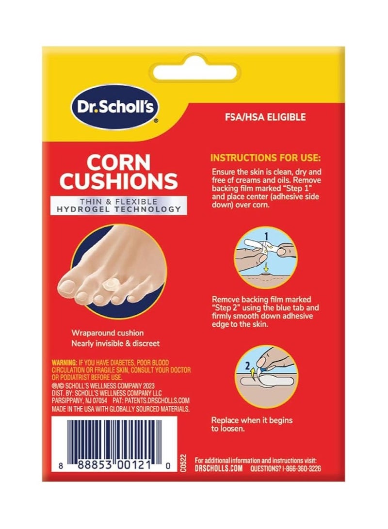 Dr. Scholl's DuraGel Corn Cushions, All-Day Pain Relief for Corns, 6 Count - Image 3