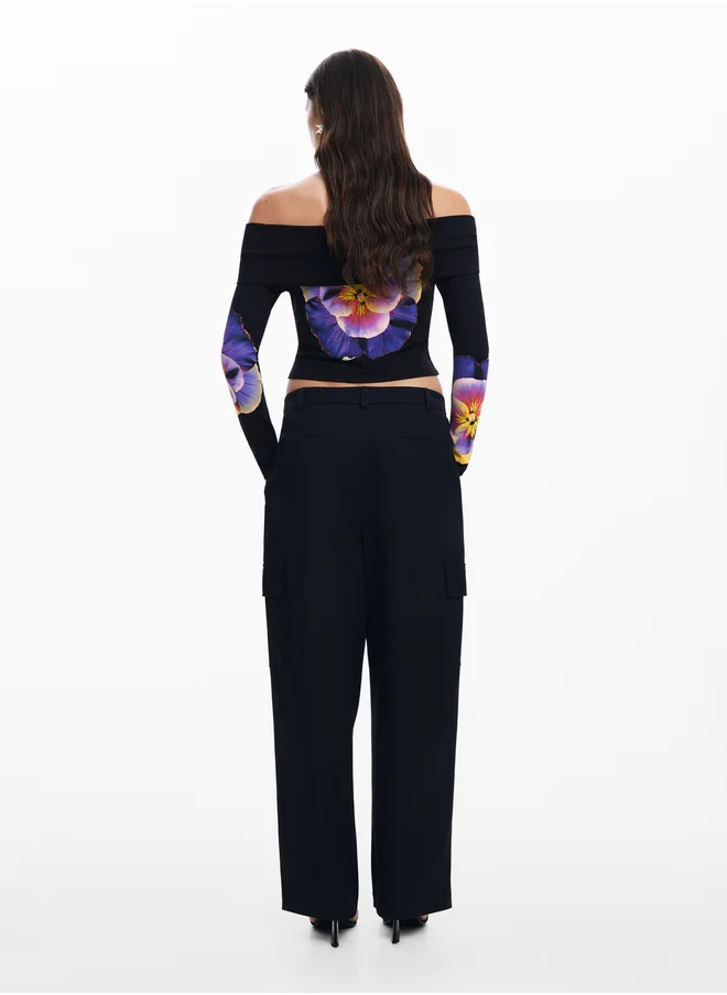 DESIGUAL Floral Print T-Shirt M. Christian Lacroix